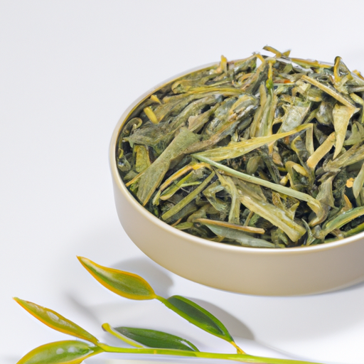 Green tea leaves rich in antioxidants for anti-aging benefits